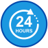 A.S. Plumbing and Heating Engineers 24 Hour Service Logo